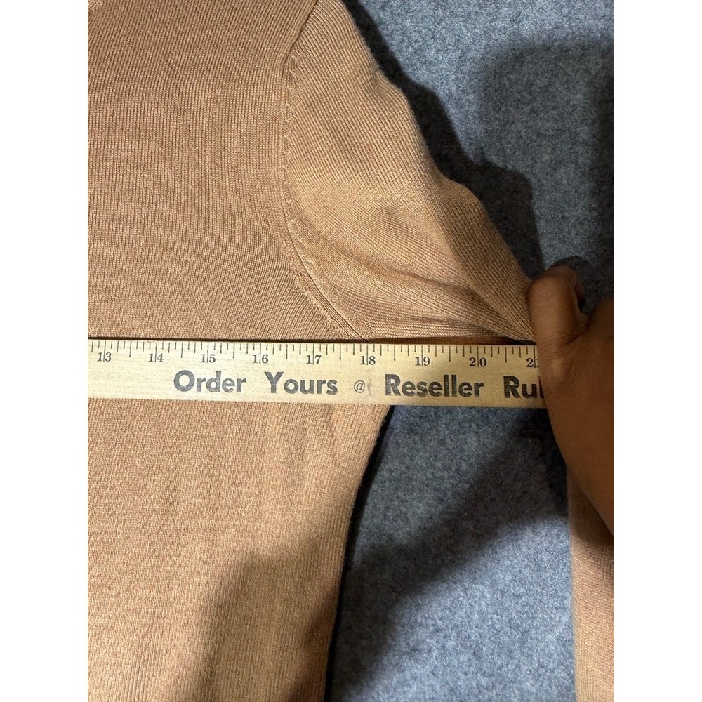 Ann Taylor Camel Tan Fine Knit Turtleneck Sweater Size M - Picture 5 of 8